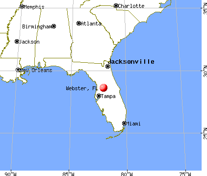 Webster, Florida map