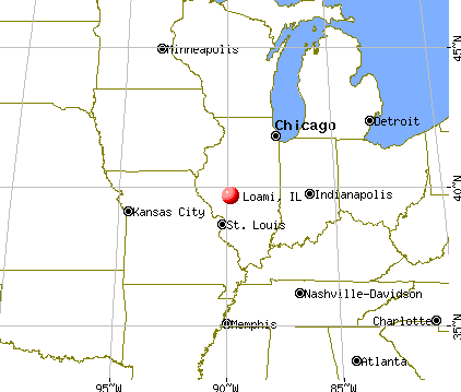 Loami, Illinois map