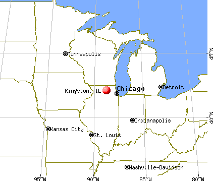Kingston, Illinois map