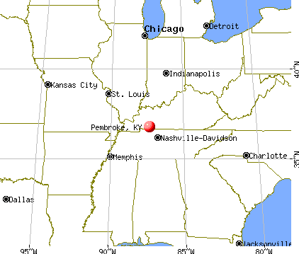 Pembroke, Kentucky map