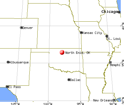 North Enid, Oklahoma map