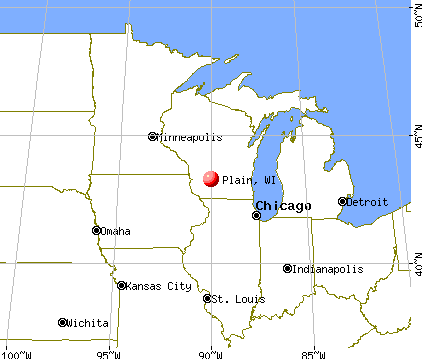 Plain, Wisconsin map