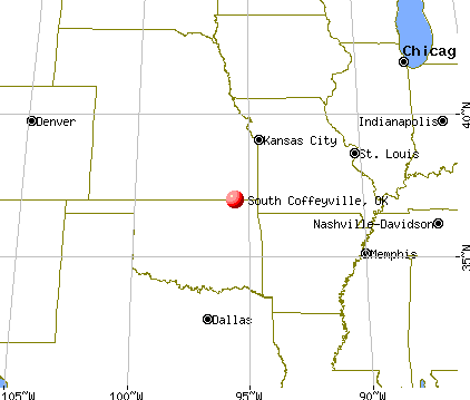 South Coffeyville, Oklahoma map