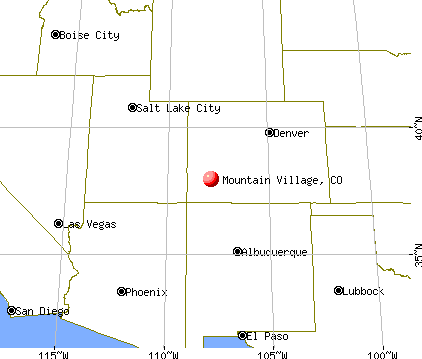 Mountain Village, Colorado map