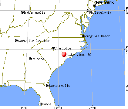Lake View, South Carolina map
