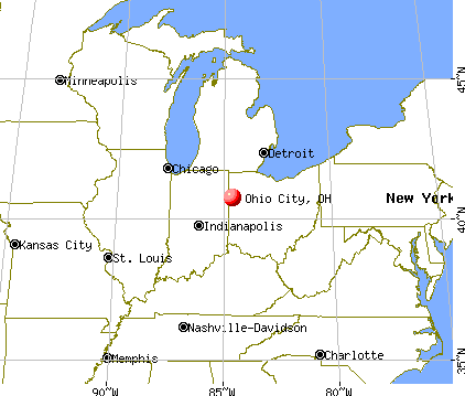 Ohio City, Ohio map