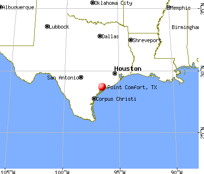 Point Comfort, Texas map