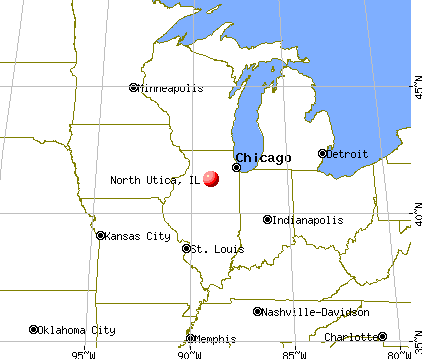 North Utica, Illinois map