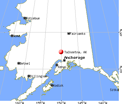 Talkeetna, Alaska map