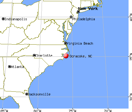 Ocracoke, North Carolina map