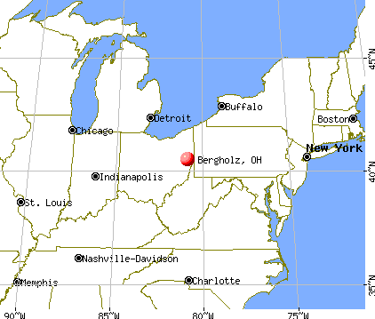 Bergholz, Ohio map