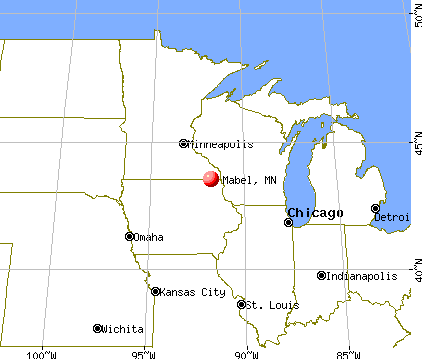 Mabel, Minnesota map