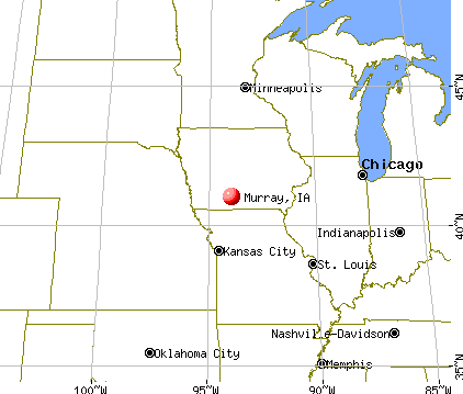 Murray, Iowa map