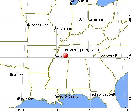 Bethel Springs, Tennessee map