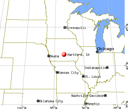 Hartford, Iowa map