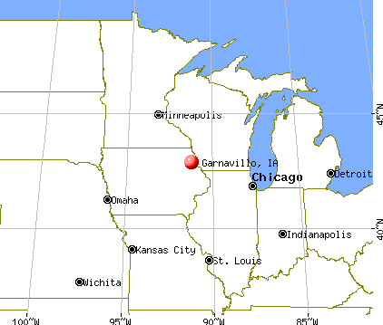 Garnavillo, Iowa map