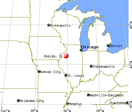 Oneida, Illinois map
