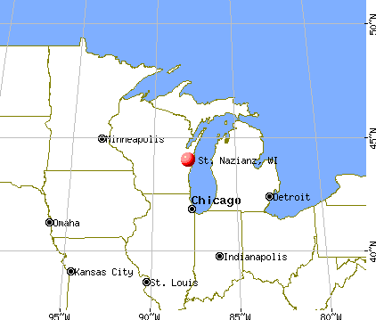 St. Nazianz, Wisconsin map