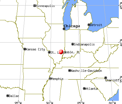 Noble, Illinois map
