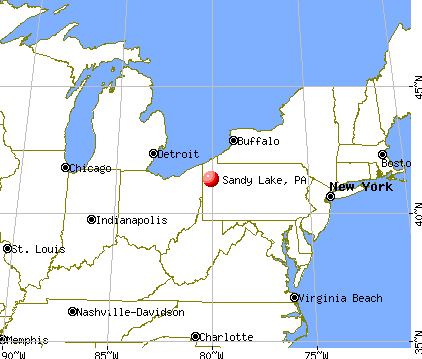 Sandy Lake, Pennsylvania map