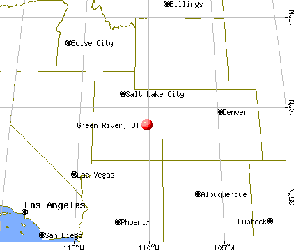 Green River, Utah map
