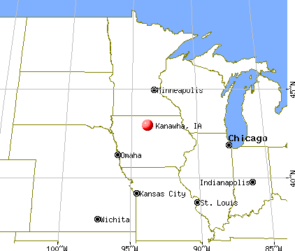 Kanawha, Iowa map