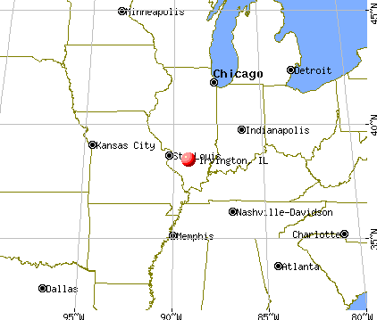 Irvington, Illinois map