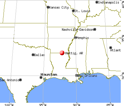 Huttig, Arkansas map