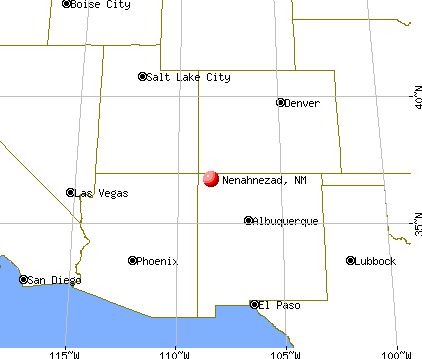 Nenahnezad, New Mexico map