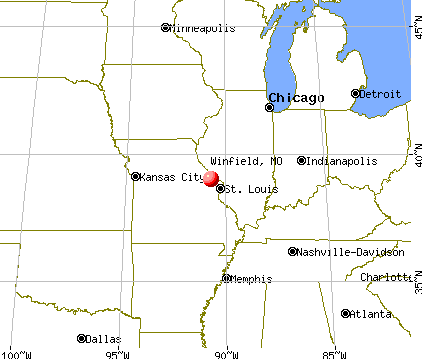 Winfield, Missouri map