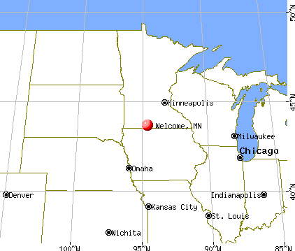 Welcome, Minnesota map