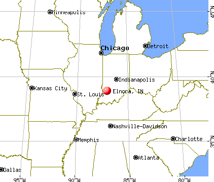 Elnora, Indiana map