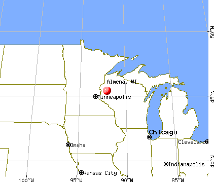 Almena, Wisconsin map