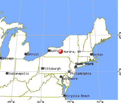 Aurora, New York map