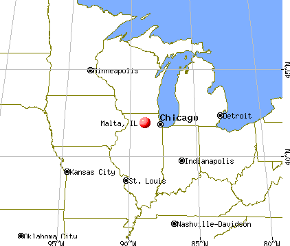 Malta, Illinois map