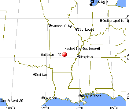 Quitman, Arkansas map