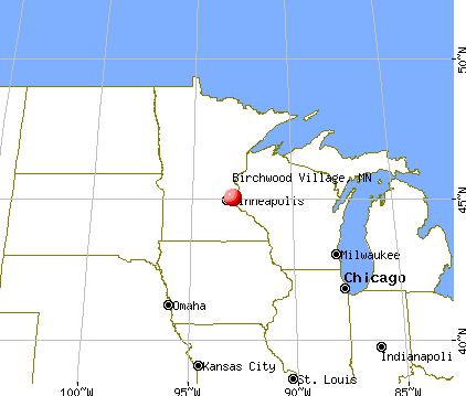 Birchwood Village, Minnesota map