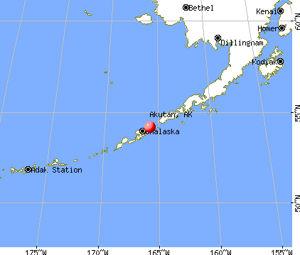 Akutan, Alaska map