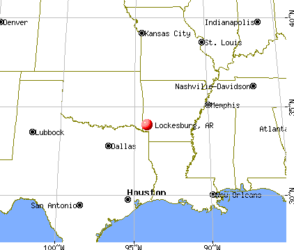 Lockesburg, Arkansas map