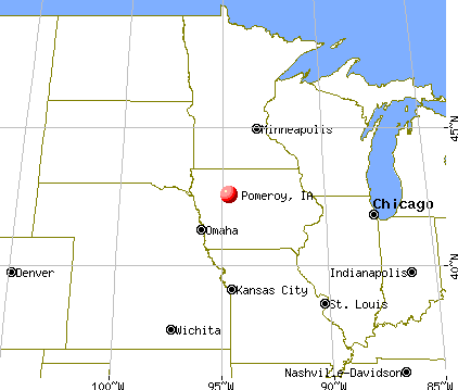 Pomeroy, Iowa map