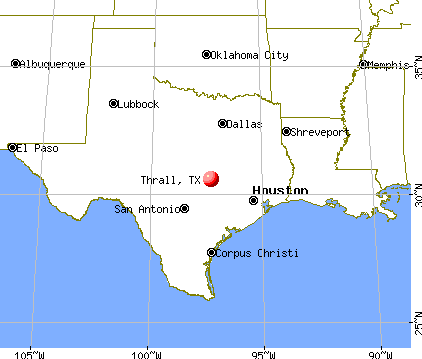 Thrall, Texas map