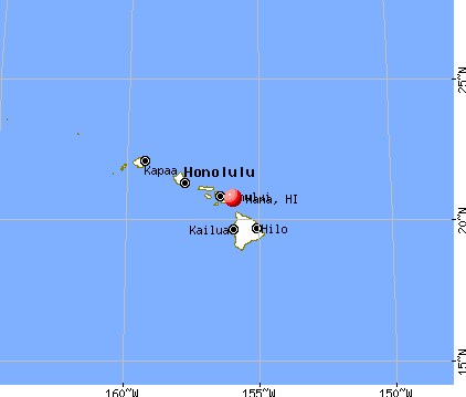 Hana, Hawaii map