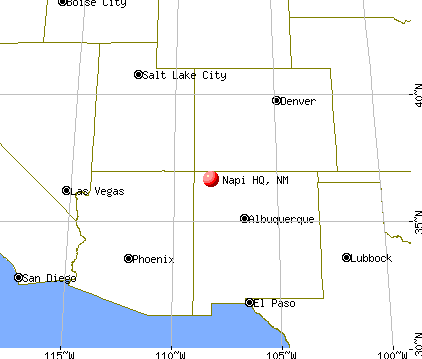 Napi HQ, New Mexico map