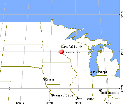 Landfall, Minnesota map