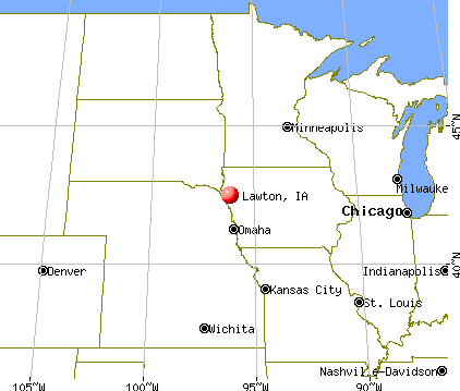 Lawton, Iowa map