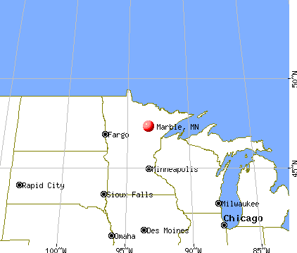 Marble, Minnesota map