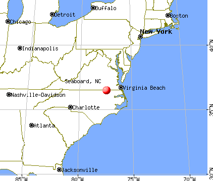 Seaboard, North Carolina map