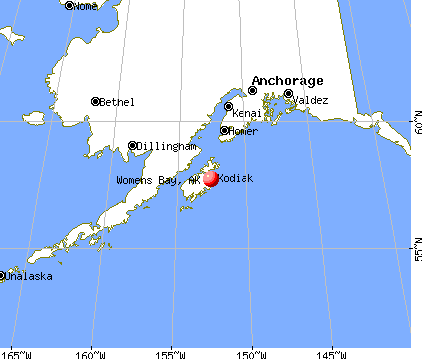 Womens Bay, Alaska map
