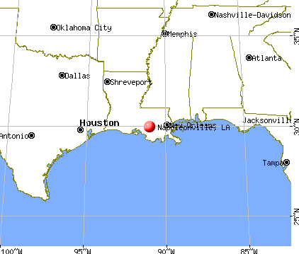 Napoleonville, Louisiana map