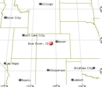 Blue River, Colorado map